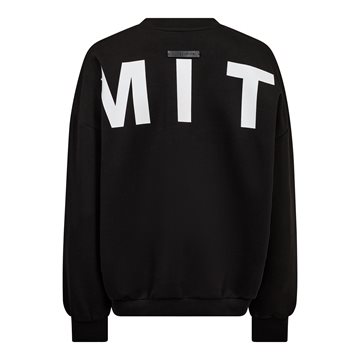 Haute L\' Amitié - Maxi Split Logo Sweat - Black White Print